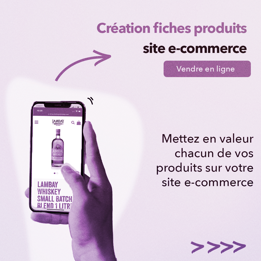 Création Fiche Produit Site E-Commerce